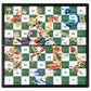 Kokosun Snakes And Ladders Board Game Set, Magnetic Folding Travel Game, Family Fun Toys/Gift For Kids And Adults (Right Angled Style-2)