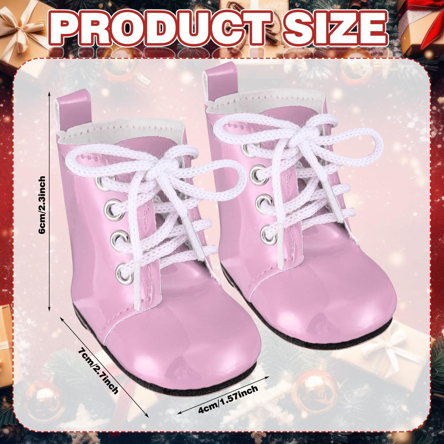 Bencailor 3 Pairs 18 Inch Doll Boots And Shoes Spring Doll Shoes Skates American Boots Skates(Trendy Style)