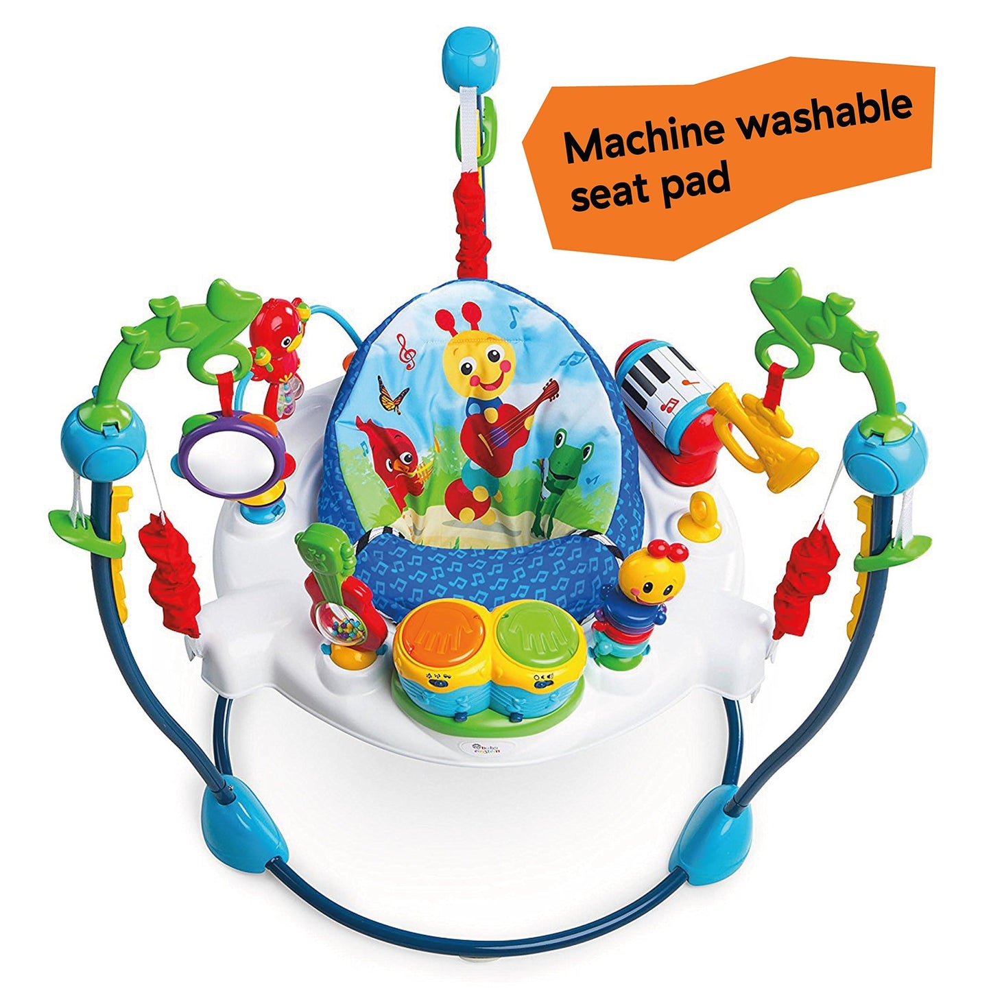 Baby Einstein Neighborhood Symphony Activity Jumper, Lights & Melodies, 1 Count, Unisex, Max Weight 25 lbs, Model 10504-1