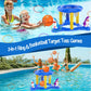 Uniqhia Pool Games Toys Set for Kids, Floating Pool Basketball Hoops & Pool Ring Toss Game, Swimming Pool Toys for Kids Ages 4-8