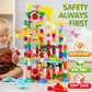 Joyin 236Pcs Glowing Marble Run With Motorized Elevator- Construction Building Blocks Toys With 30 Glow In The Dark Plastic Marbles, Easter Stem Gifts For Boys And Girls