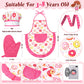 GIFTINBOX Kids Cooking and Baking Chef Set, 25PCS with Kids Apron,Chef Hat&Utensils Kids Cooking Set, Toddler Dress Up and Prete