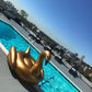 Jasonwell Giant Inflatable Golden Swan Pool Float With Fast Valves Summer Beach Swimming Pool Floatie Lounge Floating Raft Outdoor Party Decorations Toys For Adults Kids (Xxxl)