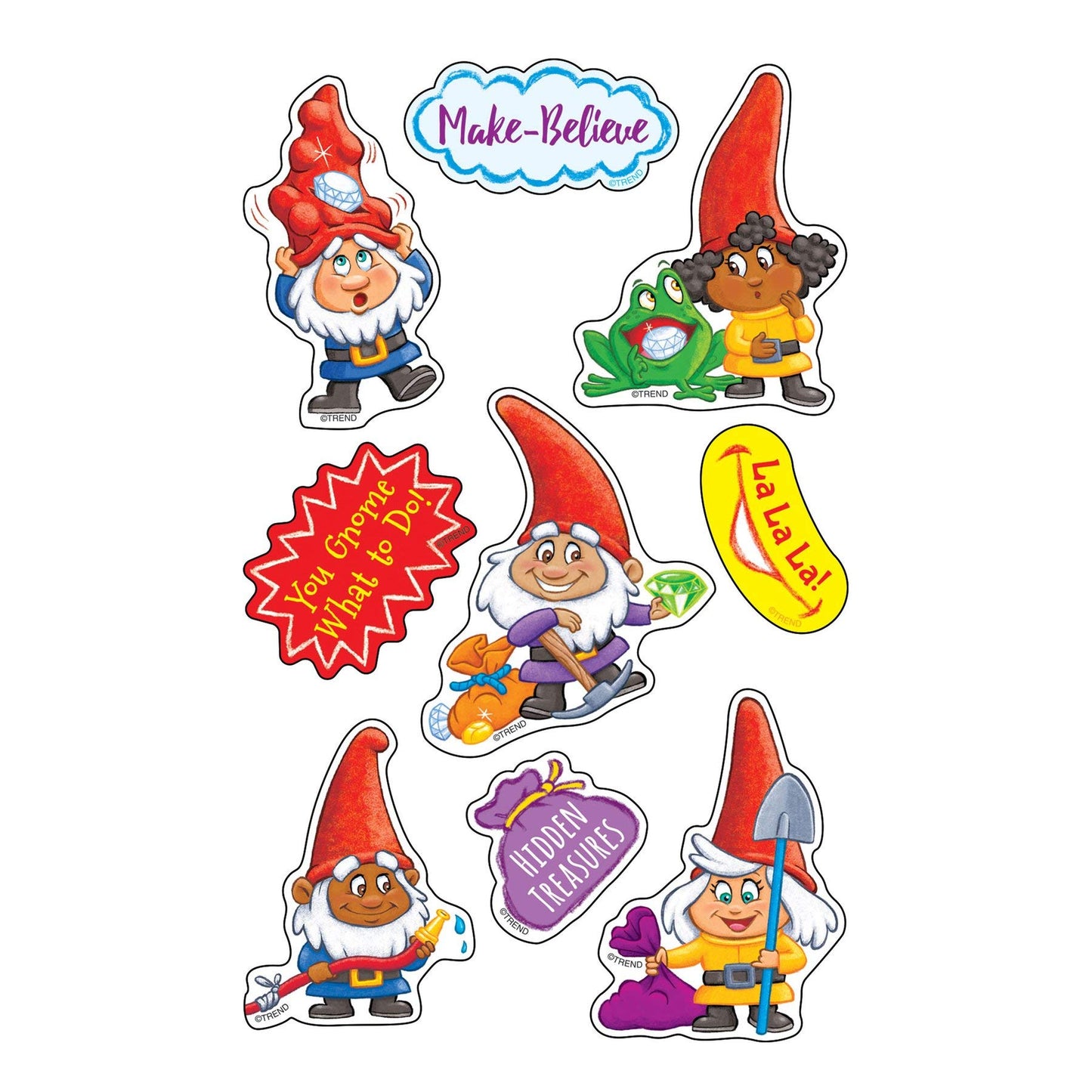 GNOME TALK LARGE STICKERS 72CT