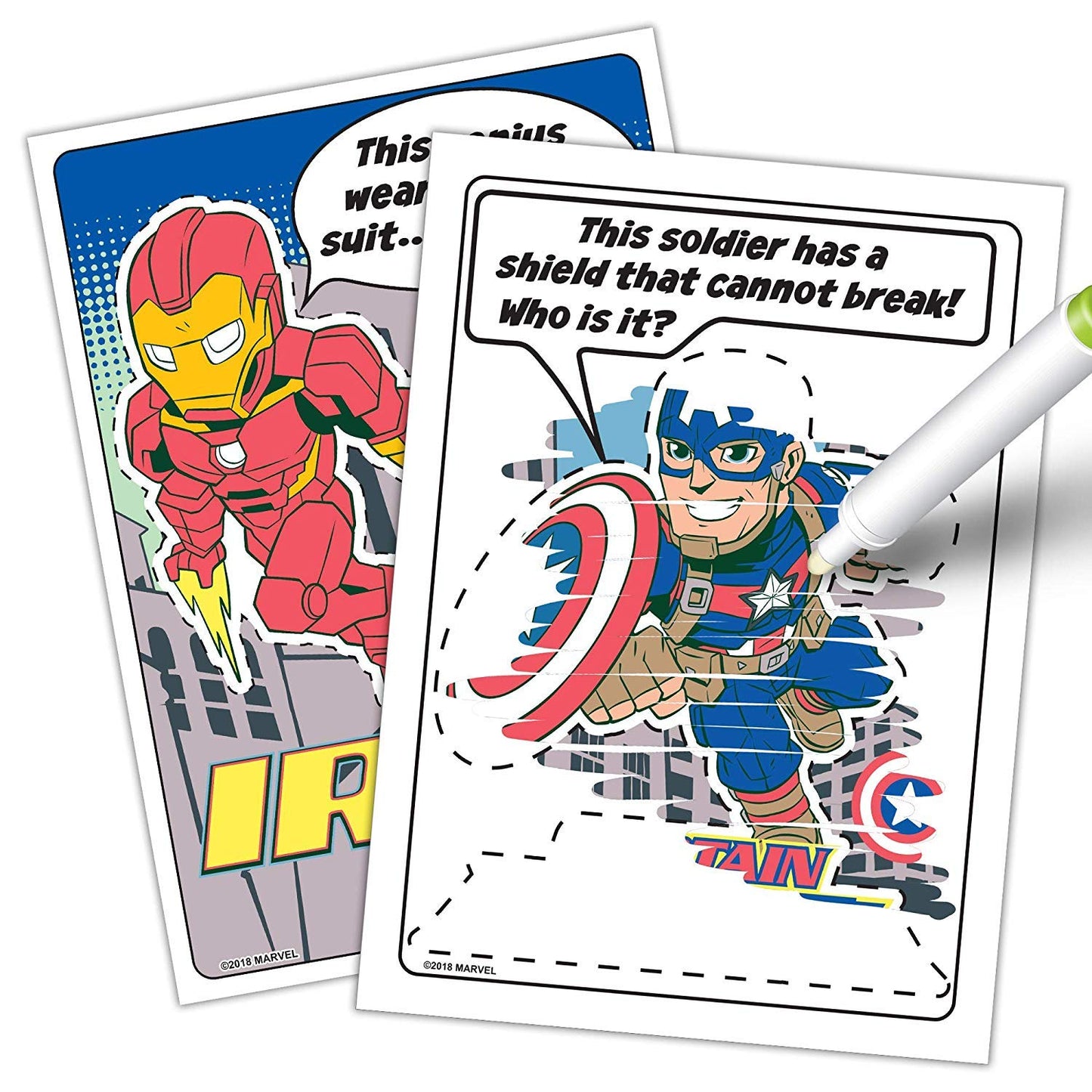 Marvel Super Hero Adventures Imagine Ink Coloring Book Activity Set ~ No Mess Magic Ink Activity Book with Avengers Stickers and