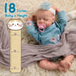 Jirachi Realistic Reborn Baby Dolls, 18-Inch Newborn Soft Body Real Life Sleeping Baby Girl, Lifelike Reborn Baby With Toy Accessories For Girls Yellow