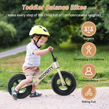 Toddler Balance Bike 2 Year Old,Age 24 Months To 5 Years Old,12 Inch Toddler Bike,No Pedal Beginner Kids Bicycle,Rubber Inflatab