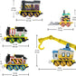 Thomas & Friends Diecast Vehicle Set Construction Crew 5 Push-Along Toy Train Engines For Preschool Kids Ages 3+ Years