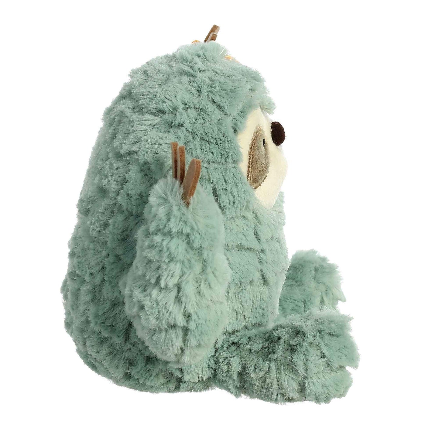 Aurora® Whimsical Cactus Kingdom™ Cactus Sloth™ Stuffed Animal - Aesthetic Appeal - Comforting Cuddles - Green 7.5 Inches