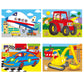Galt Toys, 4 Puzzles In A Box - Vehicle Themed, Multi Sized/Piece Puzzles, Ages 3 Plus Years