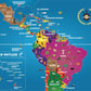 Latin America & Caribbean Map Puzzle - Map Of South America - Jigsaw Puzzle-Educational History - 100 Piece Puzzles -The New Wor