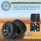 RC Station 12mm Hex RC Wheels and Tires for Hyper Go H16BM H14BM Tires and Wheels 1/14 1/16 with Foam Inserts for Traxxas Wltoys