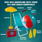 The Elf on the Shelf Beach Vacation Set - 8-Piece The Elf on the Shelf Beach Accessories for Your Scout Elf - Includes Beach Cha