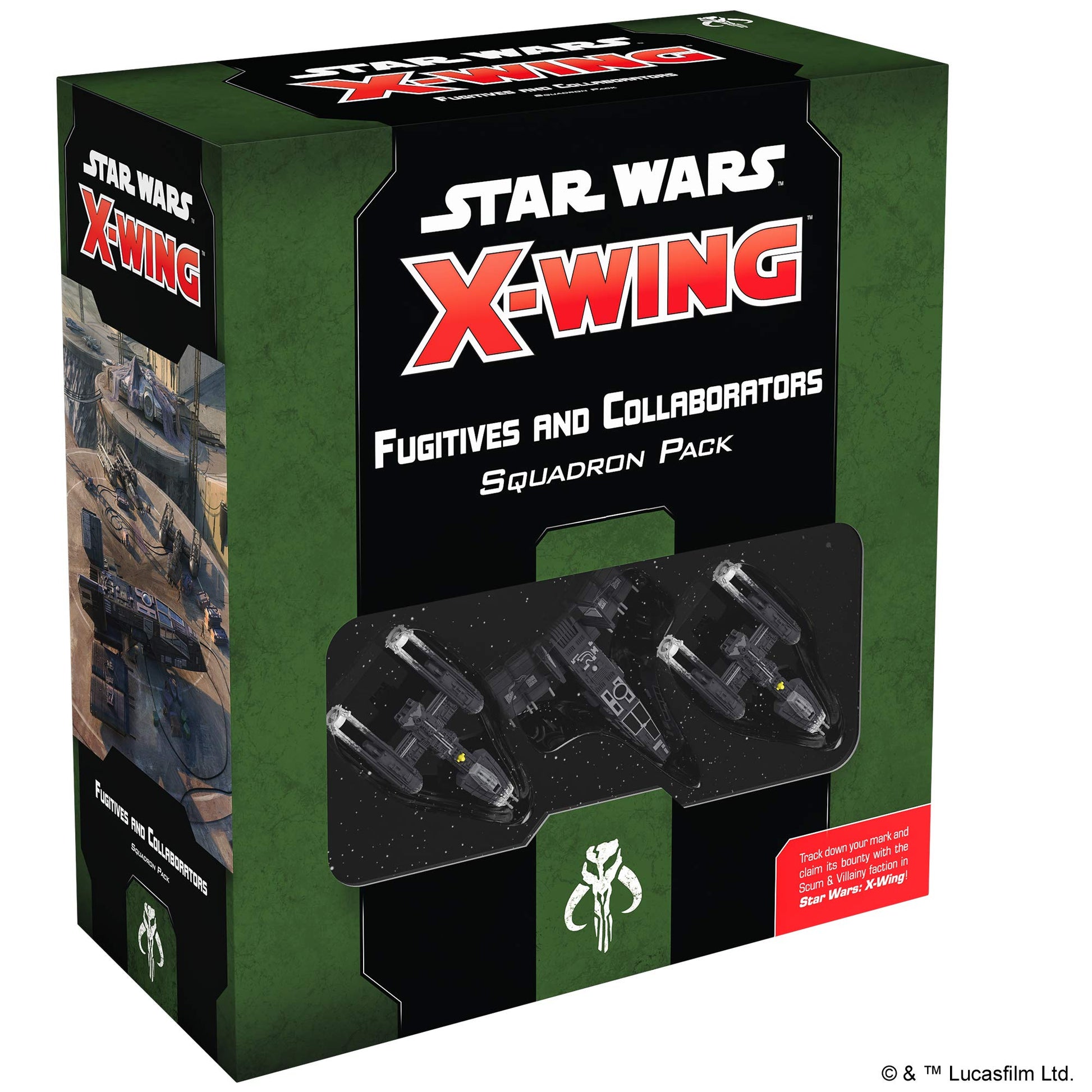 Star Wars X-Wing 2nd Edition Miniatures Game Fugitives and Collaborators SQUADRON PACK - Strategy Game for Kids & Adults, Ages 1