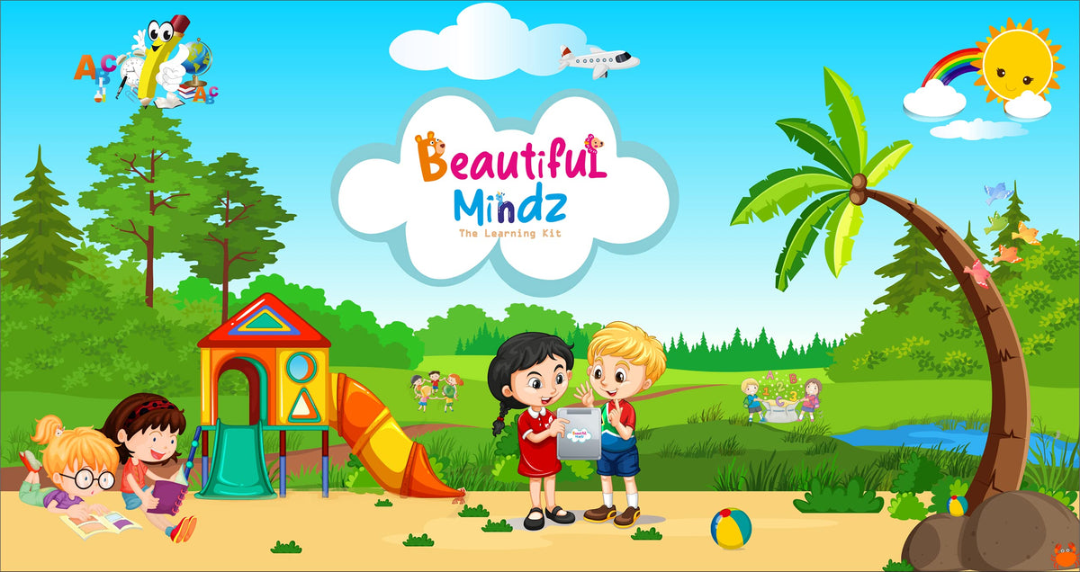 Beautiful Mindz Fun n Food Theme kit with 5 Different Activities (Including Picnic Barbeque Role Play Set, Monkey Feeding, Paint
