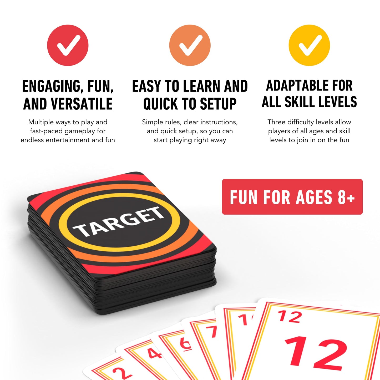 Elevate Prep Target Math Game - Fast-Paced Mental Math for Ages 8+, Multicolor, Model 195893409471, Addition, Subtraction, Multiplication, Division