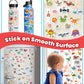 Walenced Reusable Sticker Book For Toddlers 2-4 Years, 3 Sets Stickers For Kids, Toddler Sticker Book Ages 1-3, 94 Pcs Toddler C