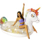 Poolcandy Gigantic Inflatable 2 To 3 Person Pool, Beach, And Lake Swim Rafts (Gigantic 2 To 3 Person Gold Glitter Unicorn)