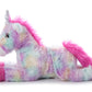 The Petting Zoo Unicorn Stuffed Animal Plush Toy - 14" Tie Dye Rainbow with Silver Horn