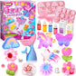 Golray Soap Making Craft Kit For Kids Girl Toys, Make 40 Pcs+ Soap Supplies With Unicorn/Mermaid/Butterfly Model, 2 Essential Oil, Diy Science Art And Craft Kit For Kid Girl Age 5-7 8-12 Year Old Gift