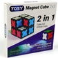 TOSY Magnet Cube 2x2 - 8 Blocks, 2 in 1 Toy: 2x2x2 Puzzle Cube and Customizable Infinity Cube, Glowing, UV Flashlight, Fidget/Se