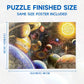 Nattork Jigsaw Puzzles 100 Pieces For Kids Youth Families (Space Traveler, Solar System) Pieces Fit Together Perfectly