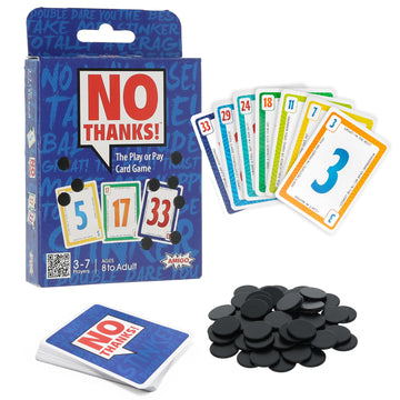 Amigo Games No Thanks, The Play Or Pay Card Game, Bidding & Bludding Family Card Game, Party Game, Fast Playing, Ages 8+, 3-7 Players, 20 Minute Game Play