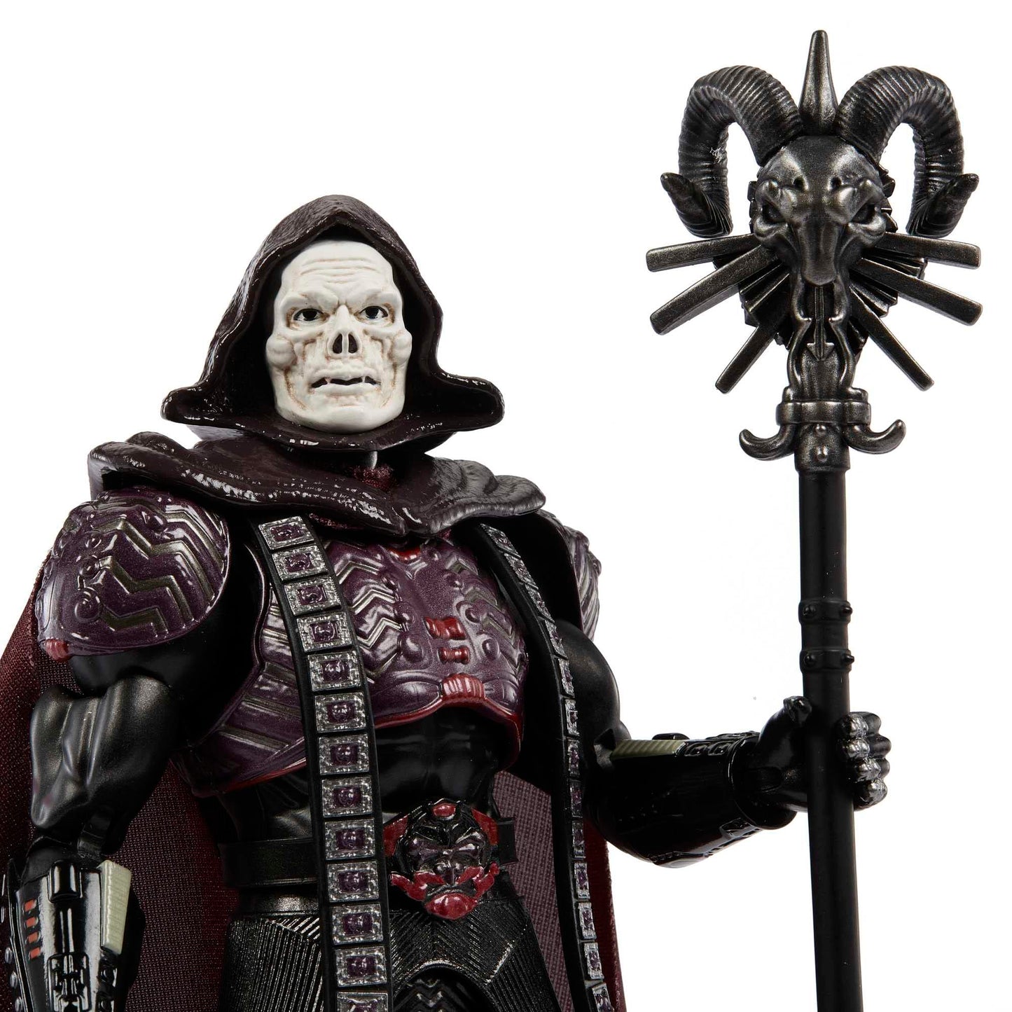 Masters of the Universe Skeletor Action Figure, 7" Multicolor Plastic Collectible, Model HLB56 with Swappable Parts & Accessories