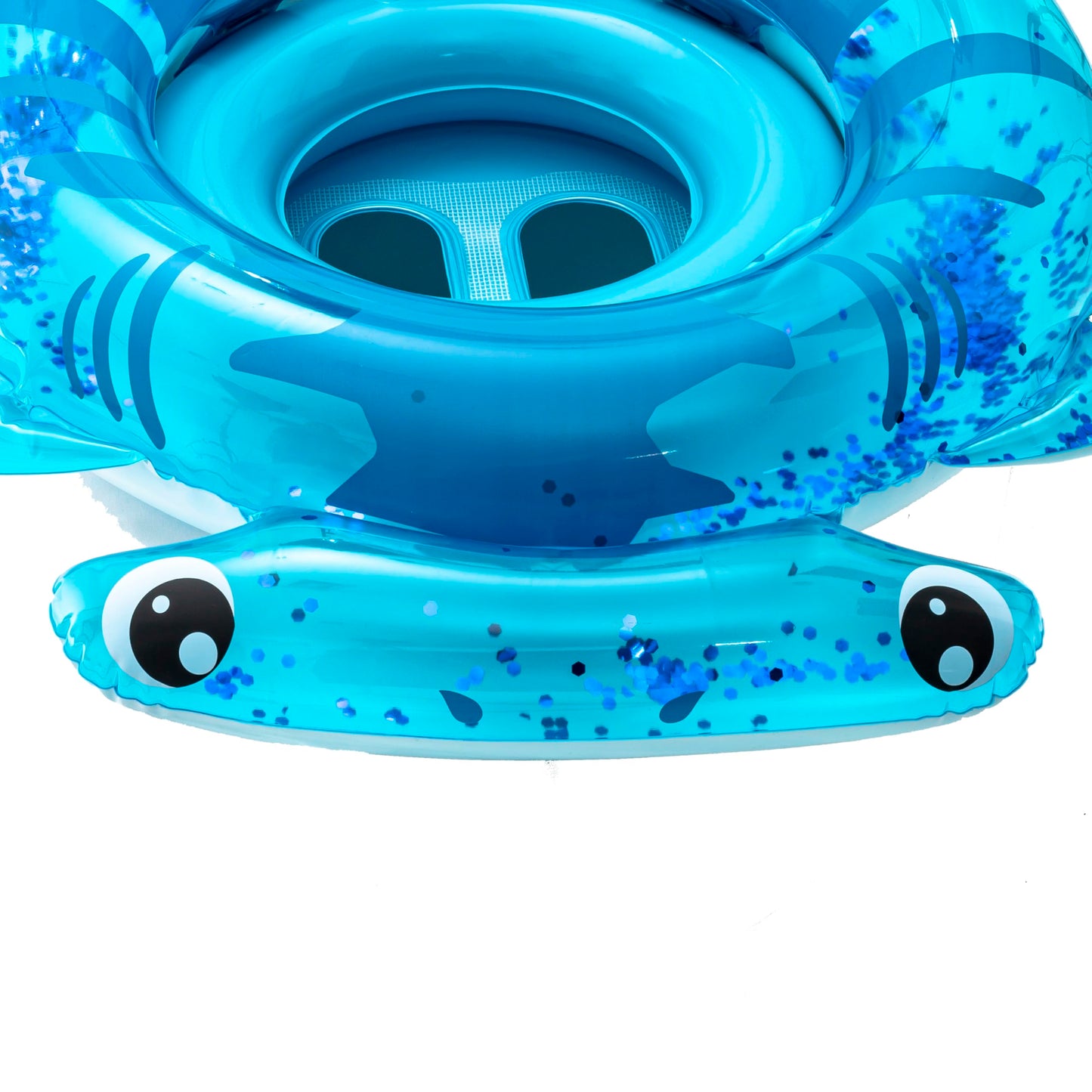Aqua Sharkie Glitter Babyboat, Baby Swim Float With Splash & Play Activity Center Safety Seat