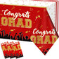 Chiazllta Set Of 3 Graduation Tablecloths Class Of 2024 Congrats Grad Red Graduation Party Tablecover Decorations Party Supplies