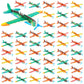 LUCKJOY 48 Pcs Airplane Toy, 8 inch Foam Airplanes for Kids,Paper Airplane Kit for Toddlers 3-5, Glider Toy Planes for Kids,Part