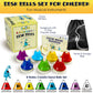 Miniartis Desk Bells For Kids | Educational Music Toys For Toddlers 8 Notes Colorful Hand Bells Set | Kids Musical Instrument With 15 Songbook | Great Birthday Gift For Children