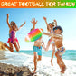 Kxcoftxi Water Football For Pool, 9.5 Inch Summer Pool Football With Rainbow Color For Pool Games, Beach Games, Diving Games, So