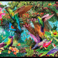 Buffalo Games Hummingbird Garden 500 Piece Jigsaw Puzzle - Hidden Images, Green, Model 3789, Paper Material