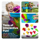 Step2 Rain Showers Splash Pond Water Table, 39"x24"x32", Plastic, Blue/Green, 13 Piece Accessories, Ages 1.5+