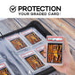 Morabto Graded Card Binder,Holds 40 Graded Cards,4 Pocket Slab Binder For Psa,Premium Graded Card Holder With Sleeves Blue