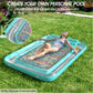 Inflatable Tanning Pool Lounger Float - Jasonwell 4 in 1 Sun Tan Tub Sunbathing Pool Lounge Raft Floatie Toys Water Filled Tanning Bed Mat Pad for mature-themed Blow Up Kiddie Pool Kids Ball Pit Pool (XL)