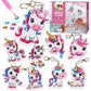 TOY Life Diamond Art Kits for Kids Gem Art Diamond Art for Kids, Unicorn Diamond Painting Kits for Kids 4-8, Gem Art Kits for Ki