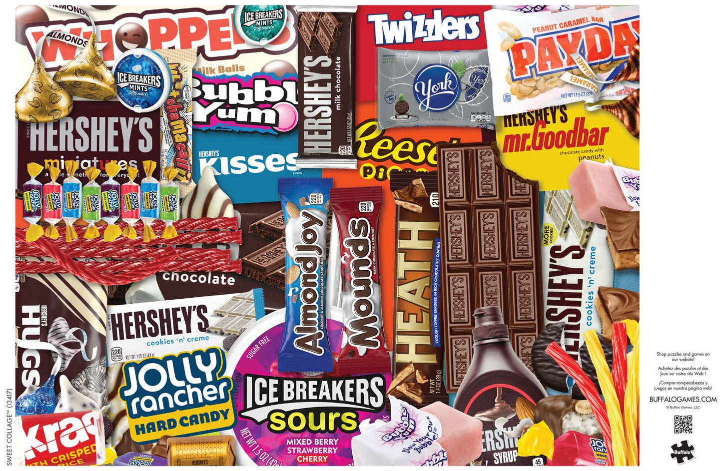Buffalo Games - Hershey - Hershey'S Sweet Collage - 1000 Piece Jigsaw Puzzle For Adults -Challenging Puzzle Perfect For Game Nights - Finished Size Is 26.75 X 19.75
