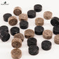 Radicaln Handmade Marble Checker Figures - 1.25'' Black and Oceanic Chess Pieces for Board Games