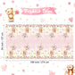 3 Pack Teddy Bear Baby Shower Tablecloth Plastic Table Cover Balloon Bear Rectangle Tablecloth For Boy Girl Gender Reveal Birthday Baby Shower Bear Theme Party Decor, 54 X 108 Inch (Pink)