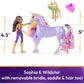 Unicorn Academy Dolls & Unicorn Toys Set, Sophia & Wildstar, 2 Accessories & Hair Tool, Ages 4+, Model 6066838, Plastic