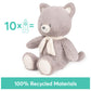 Gund Baby Sustainable Kitten Plush, Stuffed Animal Made From 100% Recycled Materials, Spring Decor For Babies And Newborns, Gray