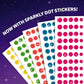 Skillmatics Dot It Sticker Art - Unicorns & Princesses, 500+ Sparkly Stickers, Mess-Free Fun for Kids, DIY Scrapbooking Craft Ki