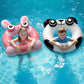 Pool Wave Kids Swim Ring Pool Floats, Toddler Inflatable Animal Swimming Tube Floaties, Outdoor Water Floating Toy, Summer Famil
