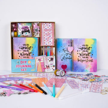 ele ELEOPTION DIY Journal Kit for Girls Ages 8-12,98pcs Journal Set DIY Girls Diary Age 6-8 Scrapbook & Diary Set, Journaling Ar