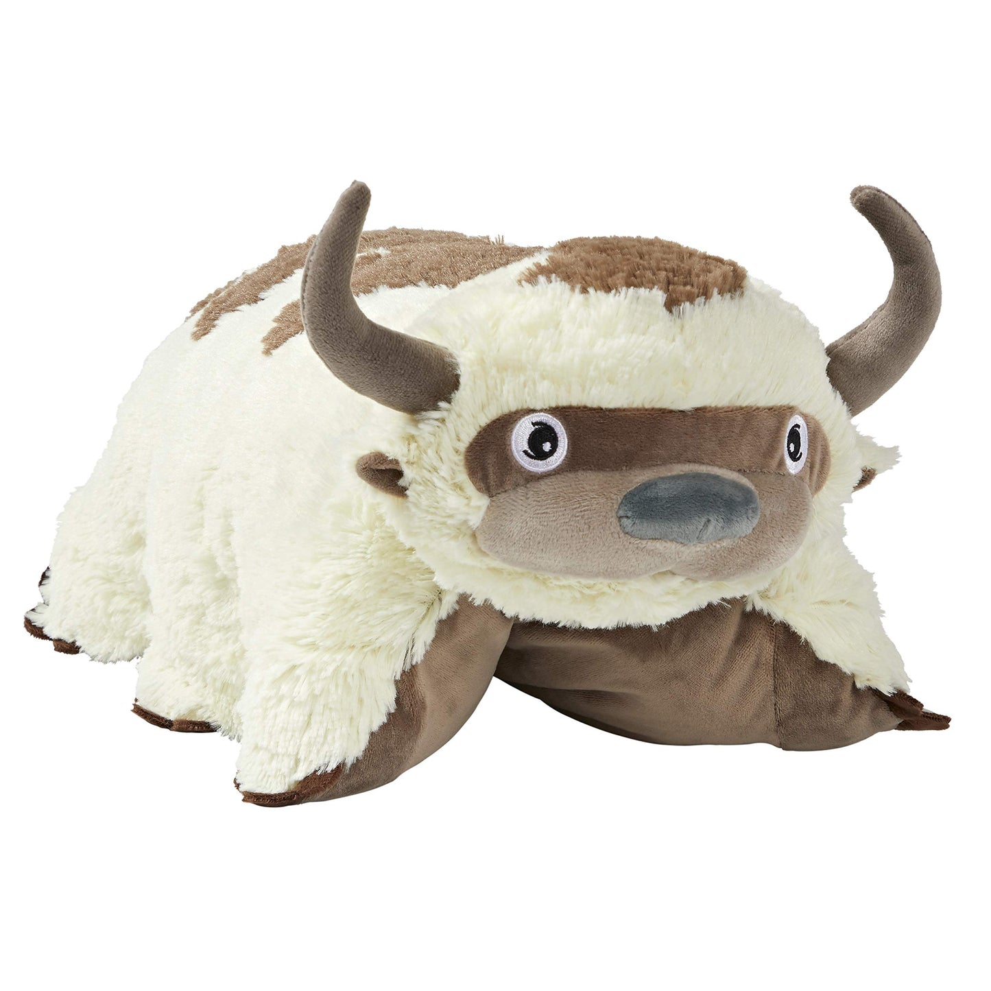 Pillow Pets Jumboz Appa Plush Toy, 30" White Stuffed Animal, Nickelodeon Avatar: The Last Airbender, Model 01402615H
