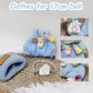Clothes for 17cm Doll  Cute Outfit Set for 17cm Dolls  Adorable Dress-Up Accessories for Doll (Blue Bottle)