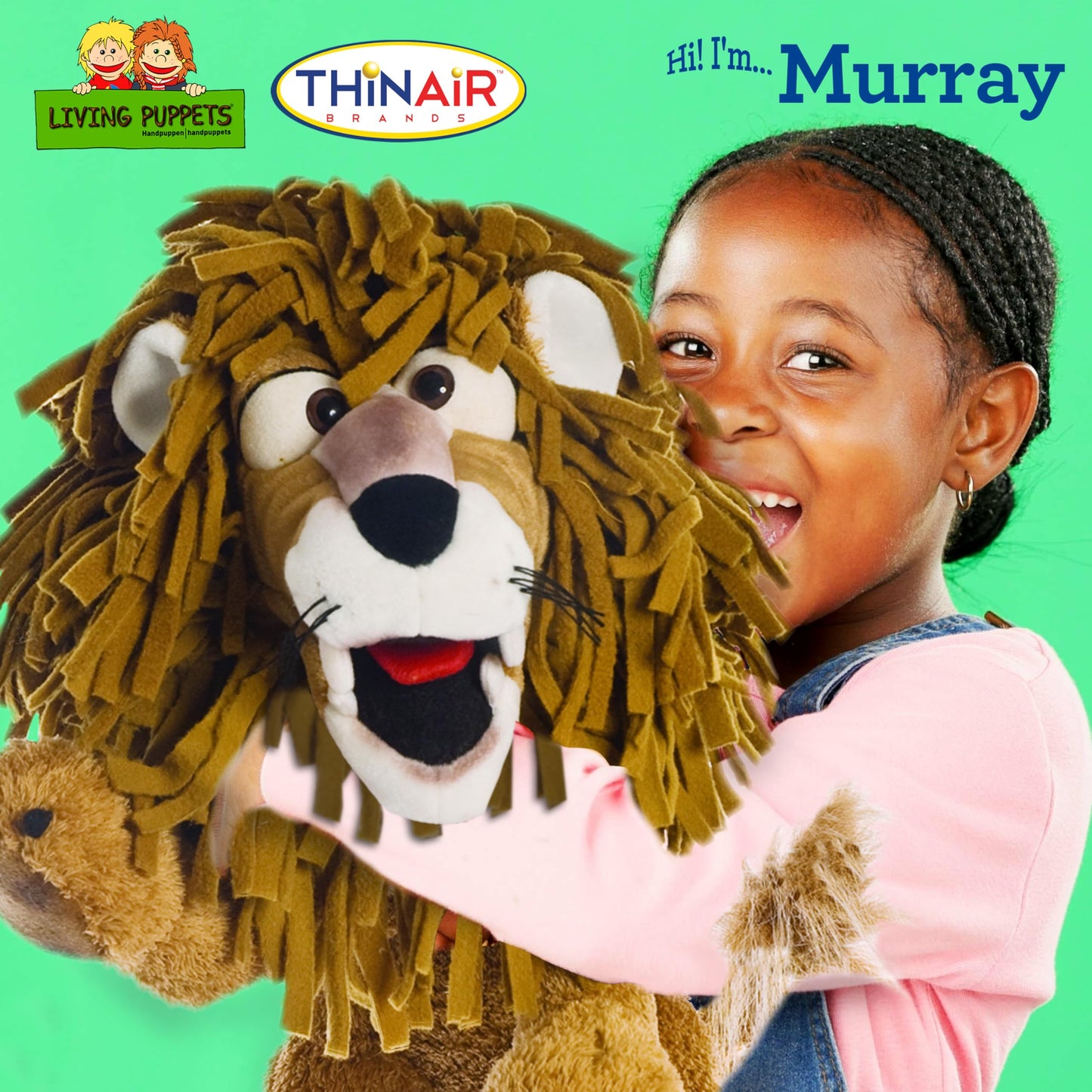 Living Puppets 17-Inch Lion Hand Puppet - Fine European Design, Ultra-Soft And Cuddly, Promotes Child Development, Safety Certif