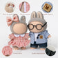 6 Clothes Sets for 17cm Collectible Dolls - Miniature Outfits with Accessories - Hat  Glasses & Necklace Details - Ages 15+ (No Doll)